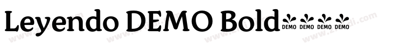 Leyendo DEMO Bold字体转换